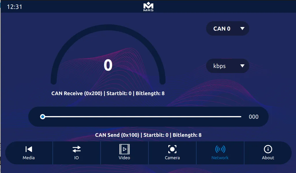 Display of CAN Output in the Reference App